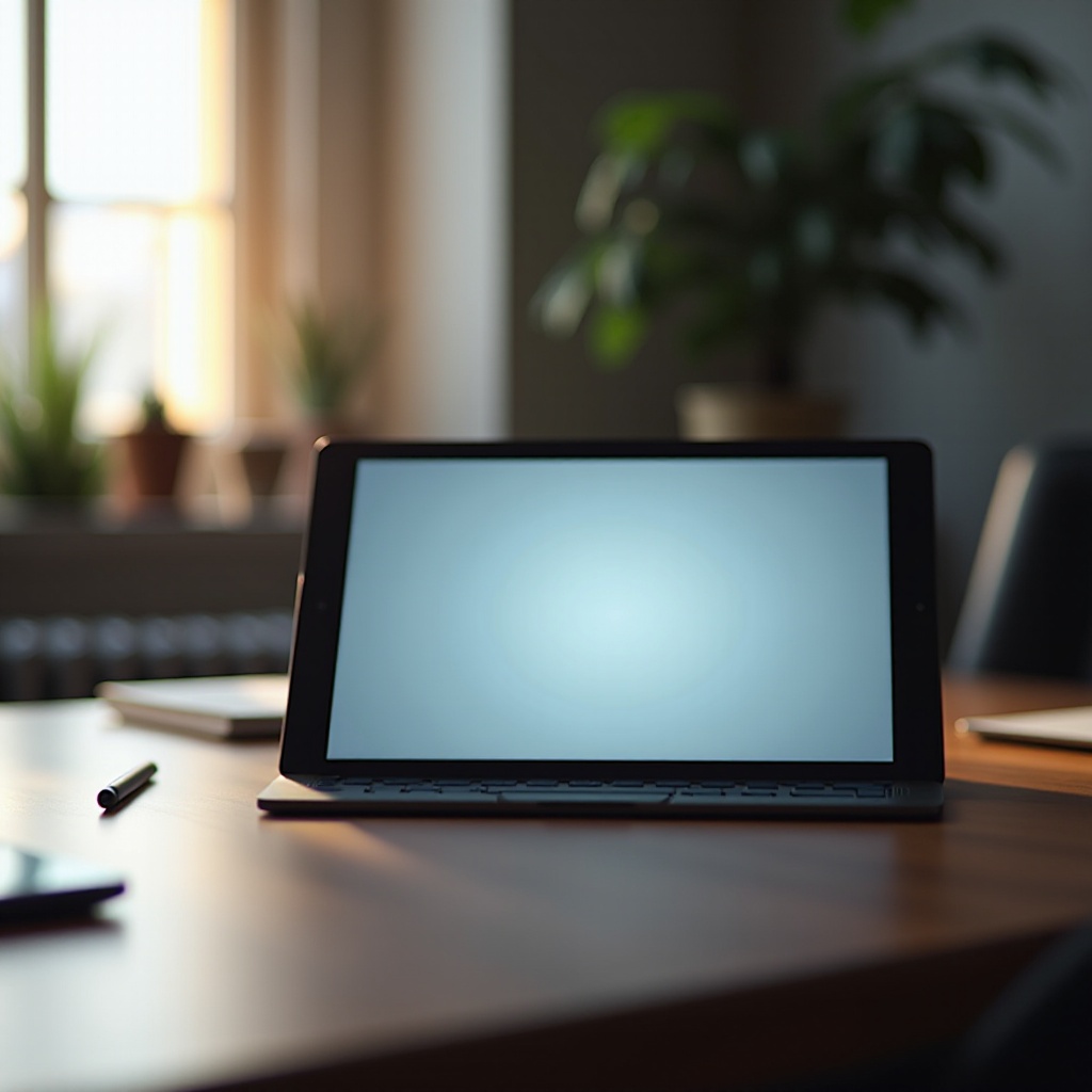 schreiben auf dem tablet