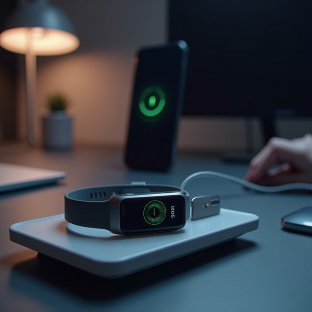 smart bracelet uhr aufladen