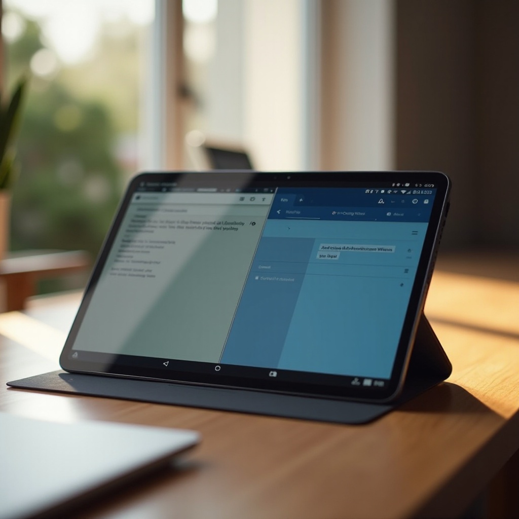 split screen tablet samsung