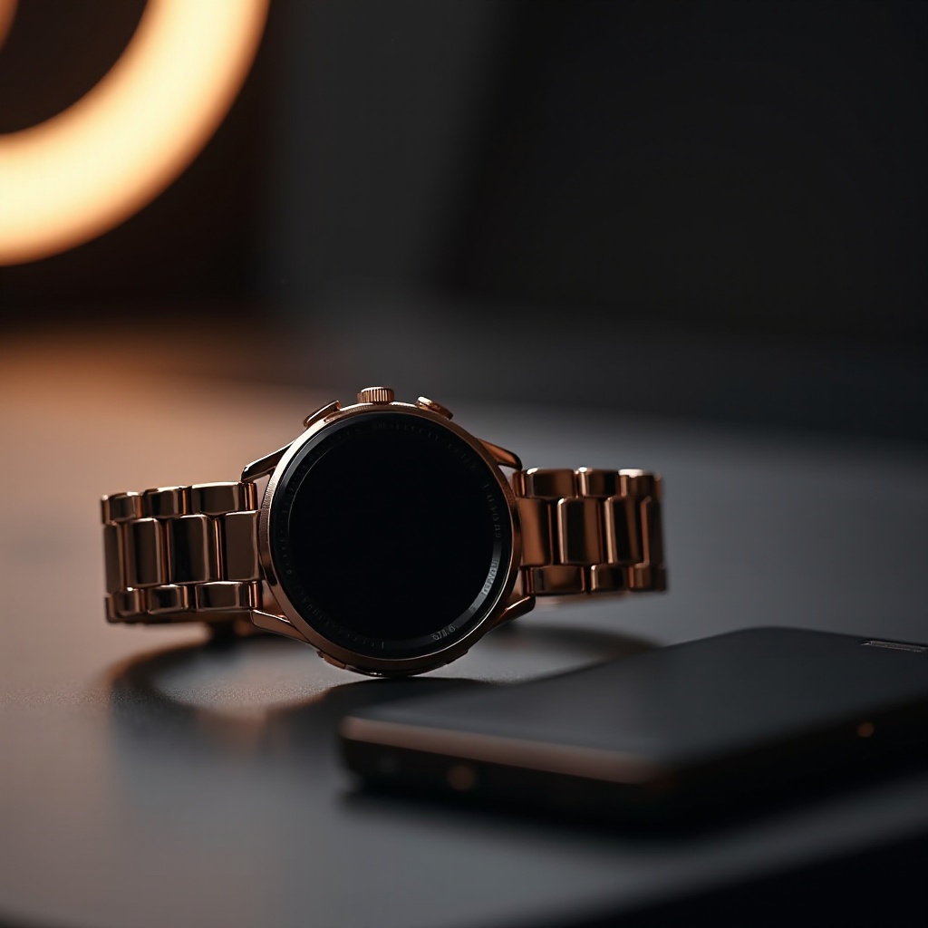 smartwatch mit metallband