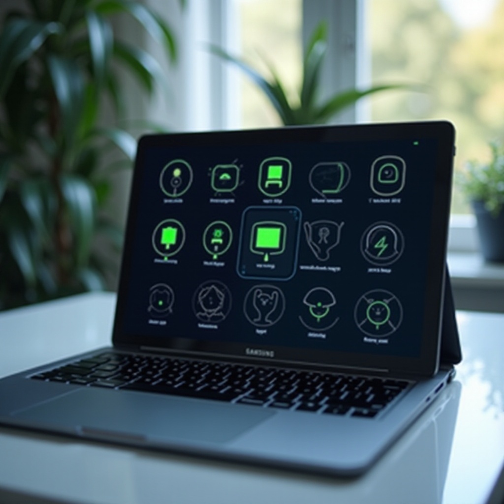 samsung tablet ladezeichen